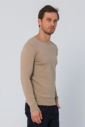 Erkek Bisiklet Yaka Rahat Kumaşlı Regular Fit Kazak