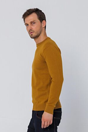 Erkek Bisiklet Yaka Rahat Kumaşlı Regular Fit Kazak