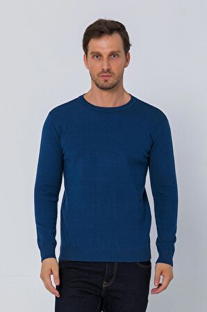 Erkek Bisiklet Yaka Rahat Kumaşlı Regular Fit Kazak