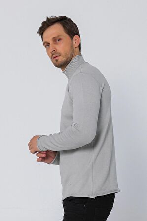 Erkek Regular Balıkçı Yaka Rahat Kazak