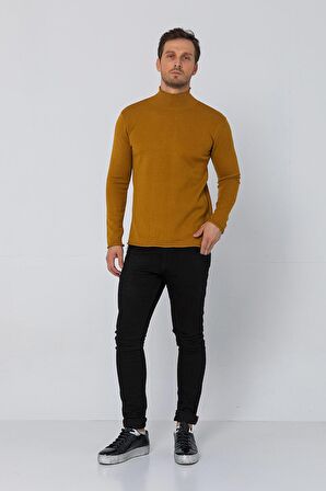 Erkek Regular Balıkçı Yaka Rahat Kazak