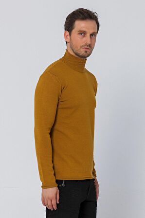 Erkek Regular Balıkçı Yaka Rahat Kazak