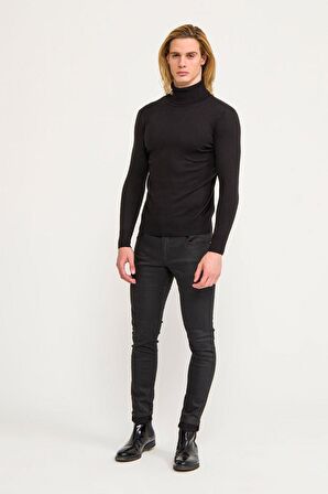 Erkek Regular Fit Uzun Kollu Boğazlı Kazak