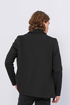 CEKMON Erkek Düğmeli Çok Cepli Rahat Blazer Regular Fit Klasik Ceket