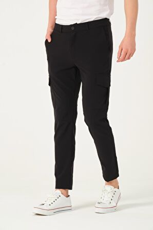 Erkek Regular Fit  Kargo Cepli Jogger Spor Pantolon