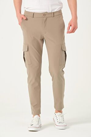Erkek Regular Fit  Kargo Cepli Jogger Spor Pantolon