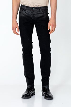 Erkek Regular Fit Sade Rahat Yağlı Kot pantolon