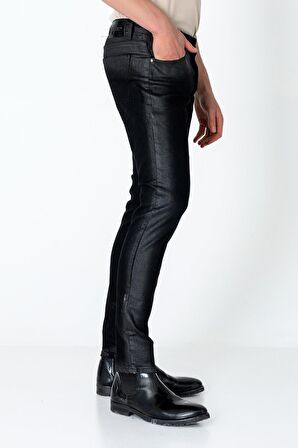 Erkek Regular Fit Sade Rahat Yağlı Kot pantolon