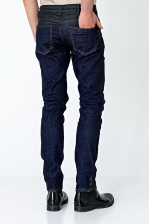 Erkek Regular Fit Sade Rahat Yağlı Kot pantolon