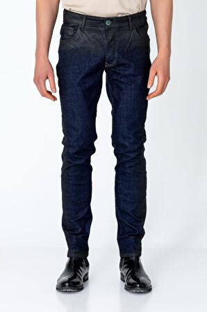 Erkek Regular Fit Sade Rahat Yağlı Kot pantolon