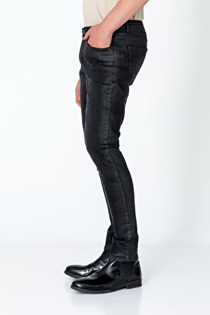 Erkek Regular Fit Sade Rahat Yağlı Kot pantolon