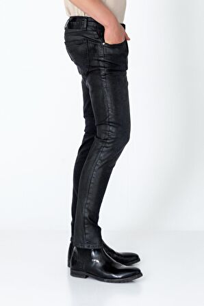 Erkek Regular Fit Sade Rahat Yağlı Kot pantolon