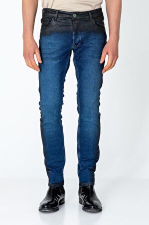 Erkek Regular Fit Sade Rahat Yağlı Kot pantolon