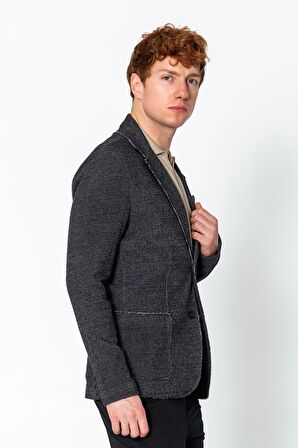 CEKMON Erkek Fit Extra Rahat Cepli Mendilli Ceket