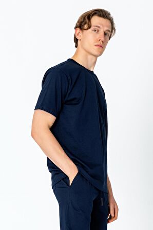 Erkek Regular Fit Rahat Sade Klasik T-Shirt