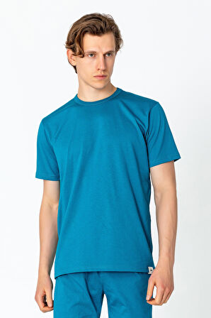 Erkek Fit Kalın Penye Rahat Sade Klasik T-Shirt