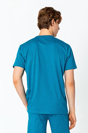 Erkek Fit Kalın Penye Rahat Sade Klasik T-Shirt