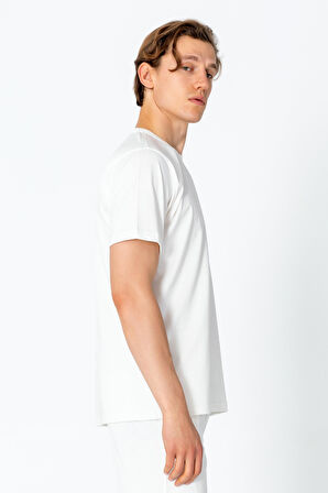 Erkek Fit Kalın Penye Rahat Sade Klasik T-Shirt