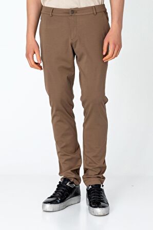 Erkek Regular Fit Rahat Esnek Fermuarlı Cep Detaylı Pantolon