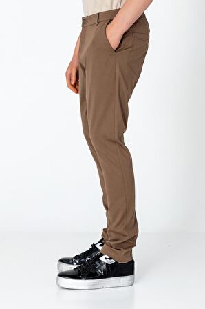 Erkek Regular Fit Rahat Esnek Fermuarlı Cep Detaylı Pantolon