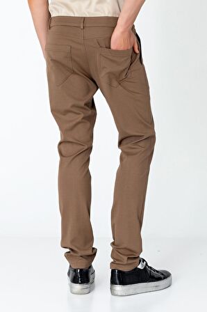 Erkek Regular Fit Rahat Esnek Fermuarlı Cep Detaylı Pantolon