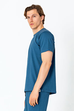 Erkek Fit Kalın Penye Rahat Sade Klasik T-Shirt