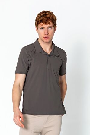 Erkek Regular Fit Rahat Salaş Düğmeli Polo YakaT-Shirt