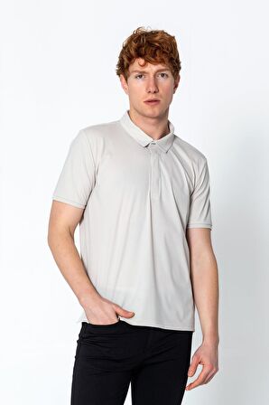 Erkek Regular Fit Rahat Salaş Düğmeli Polo YakaT-Shirt