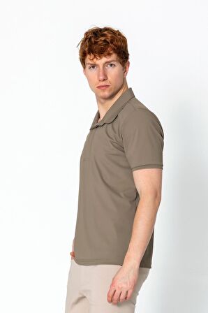 Erkek Regular Fit Rahat Salaş Düğmeli Polo YakaT-Shirt
