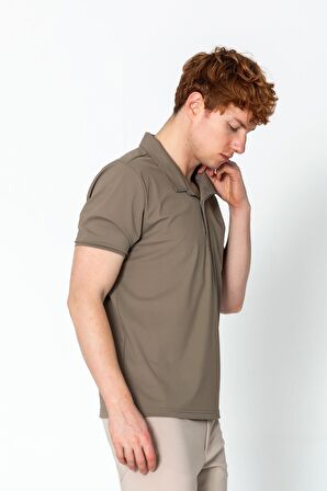 Erkek Regular Fit Rahat Salaş Düğmeli Polo YakaT-Shirt