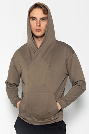 Unisex Kapüşonlu Teknolojik Kumaş İpeksi Pamuk Sweatshirts