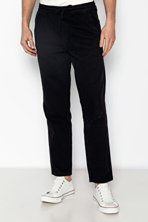 Erkek Regular Fit Gabardin Ekstra Rahat Bağcıklı Havuç Pantolon