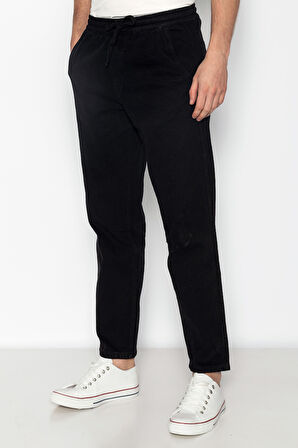 Erkek Regular Fit Gabardin Ekstra Rahat Bağcıklı Havuç Pantolon