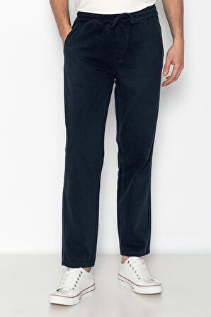 Erkek Regular Fit Gabardin Ekstra Rahat Bağcıklı Havuç Pantolon