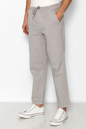 Erkek Regular Fit Gabardin Ekstra Rahat Bağcıklı Havuç Pantolon