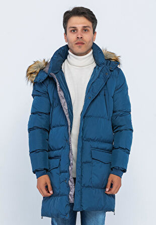 Erkek Regular Fit Astarlı Rahat Giyim İç Cepli Mont