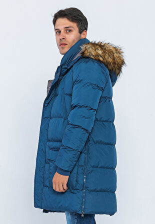 Erkek Regular Fit Astarlı Rahat Giyim İç Cepli Mont