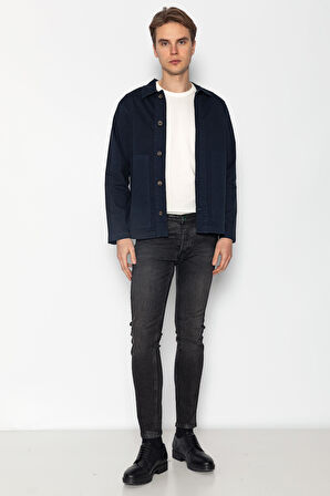 CEKMON Erkek Regular Fıt %100 Cotton İnce Gabardın Spor Ceket