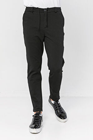 Erkek Relaxed Fit Beli Lastikli Bağcıklı Likralı Süper Rahat Jogger Pantolon
