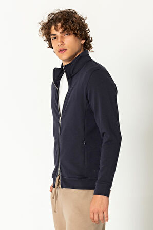 CEKMON Erkek Modern Tasarım Teknolojik Kumaş Süper Yumuşak Çift Fermuar Açılır Detaylı İnce Mont