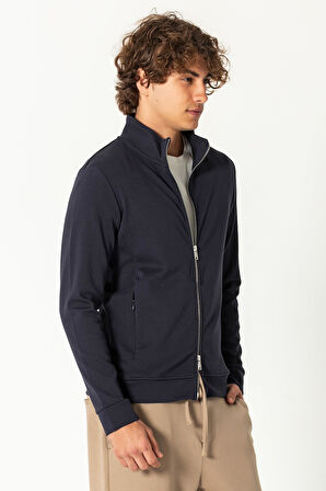 CEKMON Erkek Modern Tasarım Teknolojik Kumaş Süper Yumuşak Çift Fermuar Açılır Detaylı İnce Mont