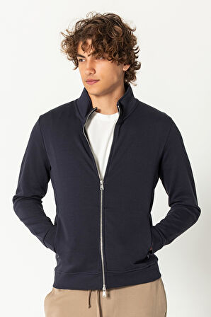 CEKMON Erkek Modern Tasarım Teknolojik Kumaş Süper Yumuşak Çift Fermuar Açılır Detaylı İnce Mont