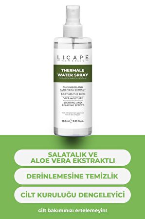 Licape Nemlendirici ve Yatıştırıcı Termal Su Spreyi 100 ml