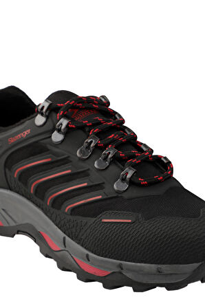 Slazenger HARD I Kadın Outdoor Bot Siyah / Kırmızı