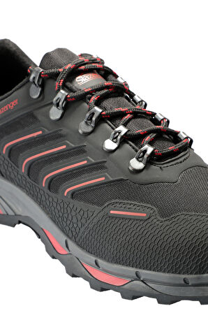 Slazenger HARD I Erkek Outdoor Ayakkabı Siyah / Kırmızı