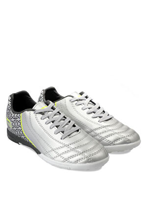Slazenger HINO HS Futbol Erkek Çocuk Halı Saha Ayakkabı Gri / Siyah