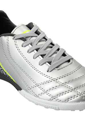 Slazenger HINO HS Futbol Erkek Çocuk Halı Saha Ayakkabı Gri / Siyah
