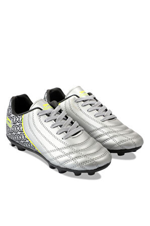 Slazenger HINO KR Futbol Erkek Krampon Ayakkabı Gri / Siyah