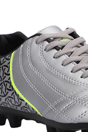 Slazenger HINO KR Futbol Erkek Çocuk Krampon Ayakkabı Gri / Siyah