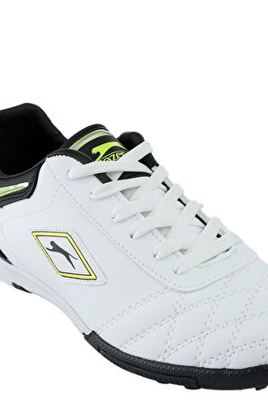 Slazenger HUGO HS Futbol Erkek Halı Saha Ayakkabı Beyaz / Siyah